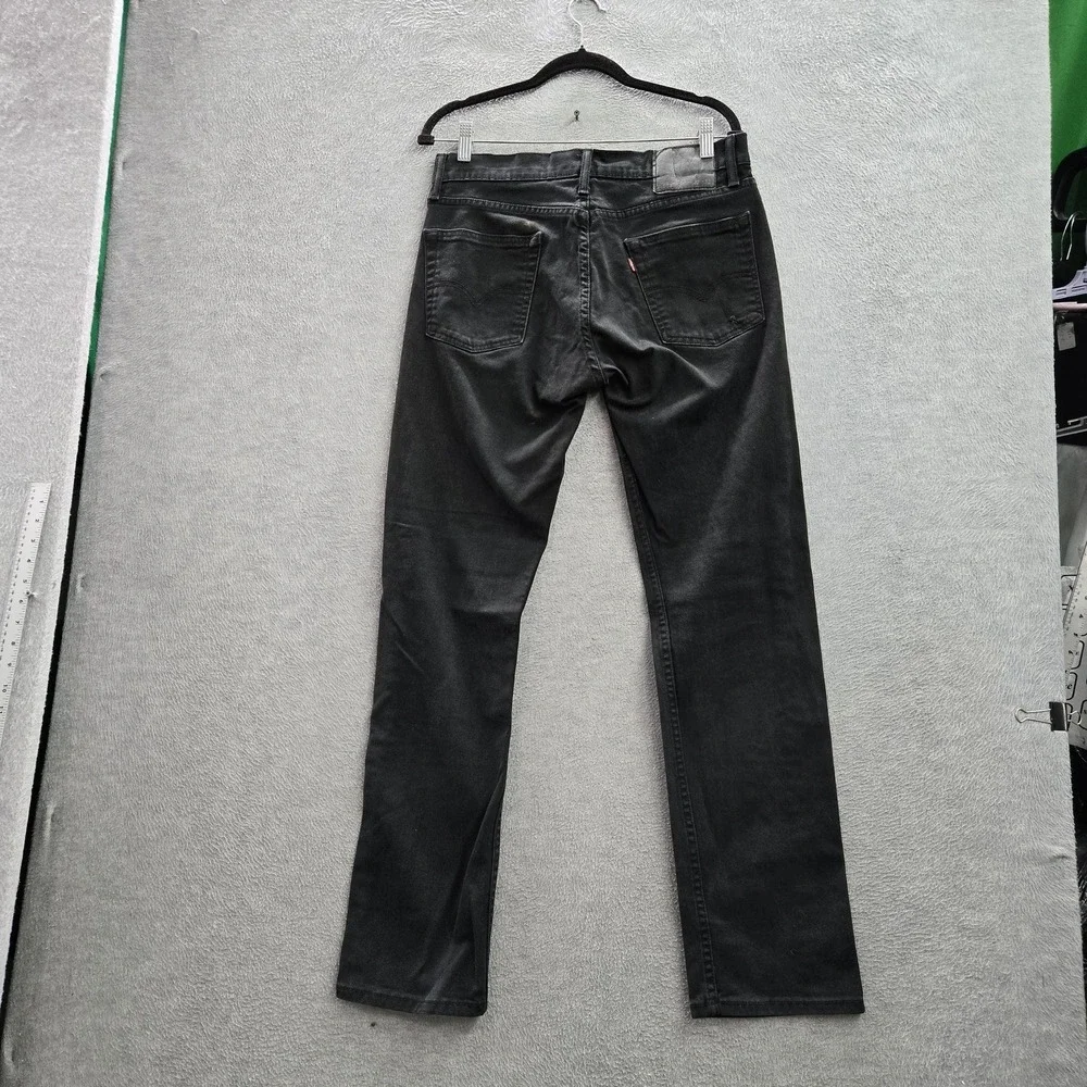 Levi's 513 Men Jeans 32X32 Black Denim Slim Straight 31
